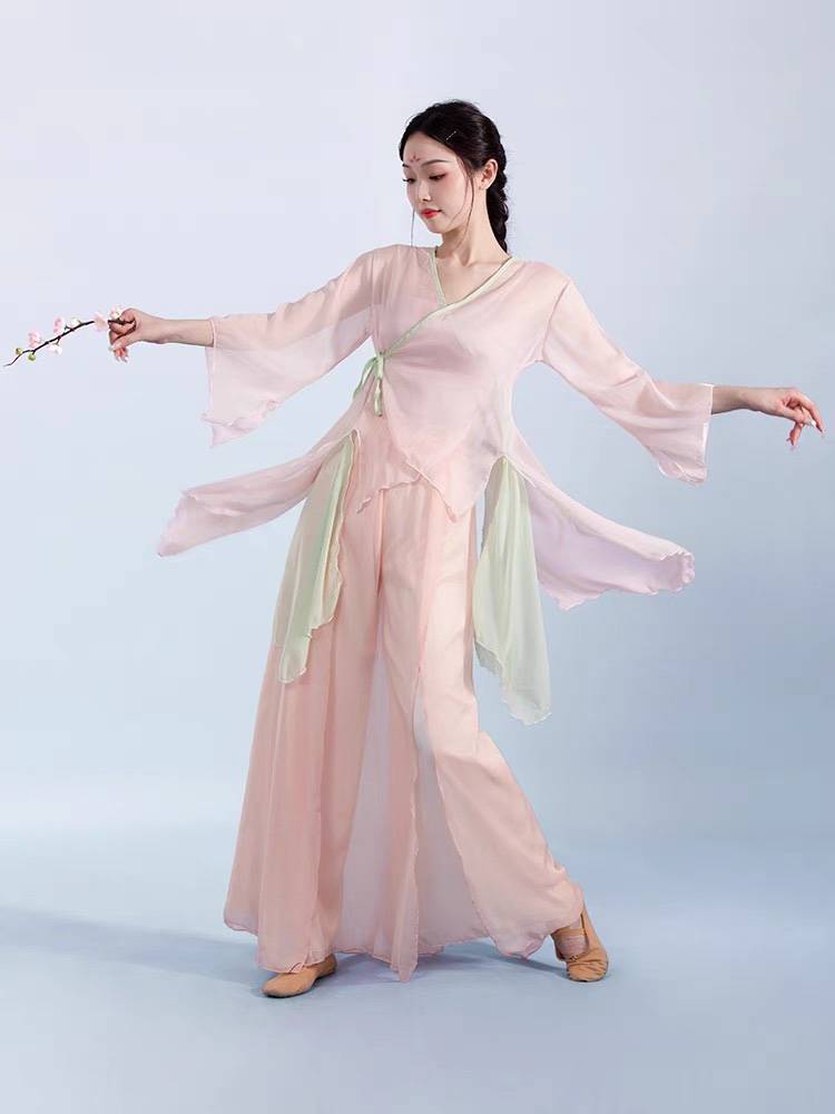 Classical dance clothing female elegant set of Han clothing clothes jacket Chinese dance immortal gum dance dance performance service