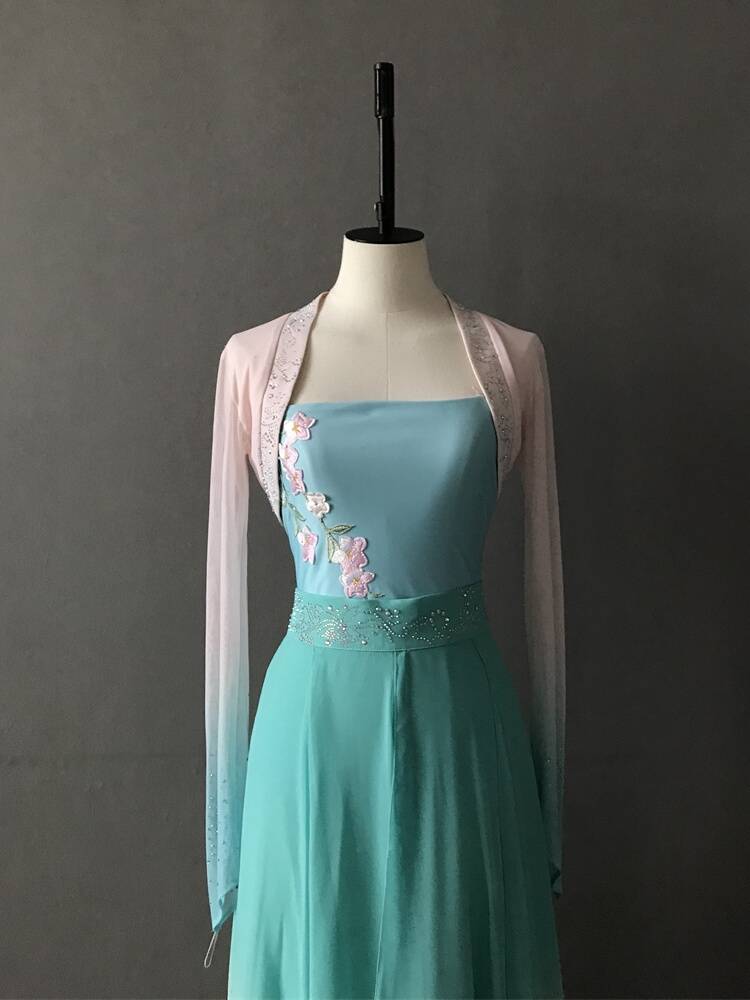 The new classical dance performance service female mate big dance big dance big skirt pants adult art test performance clothing