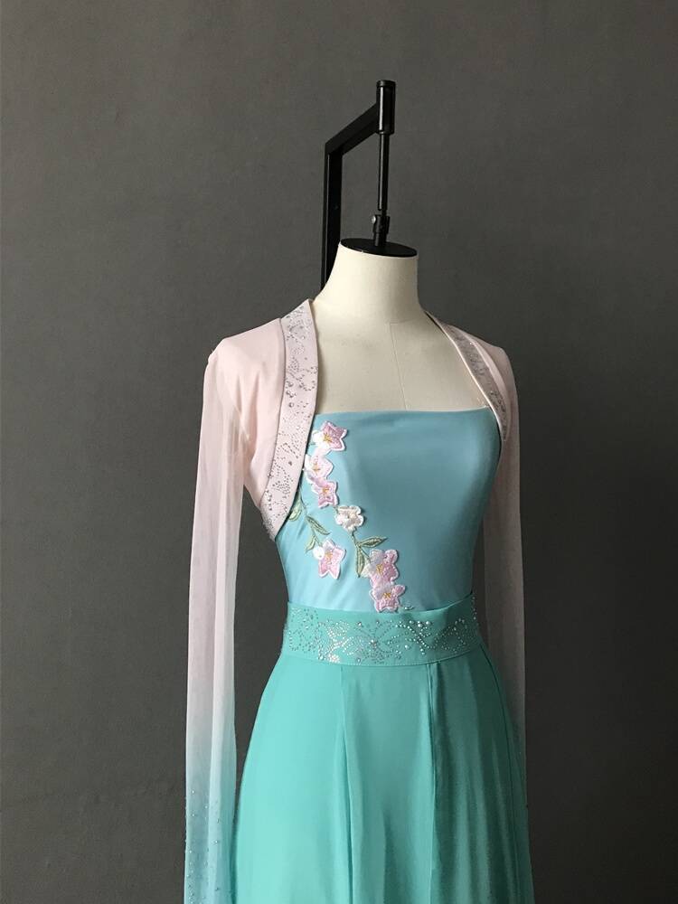 The new classical dance performance service female mate big dance big dance big skirt pants adult art test performance clothing
