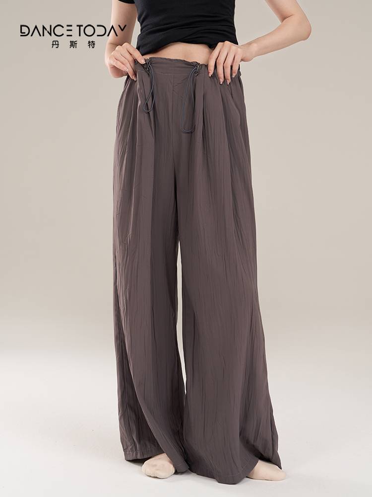 dancetoday Modern dance folds wide -leg pants.