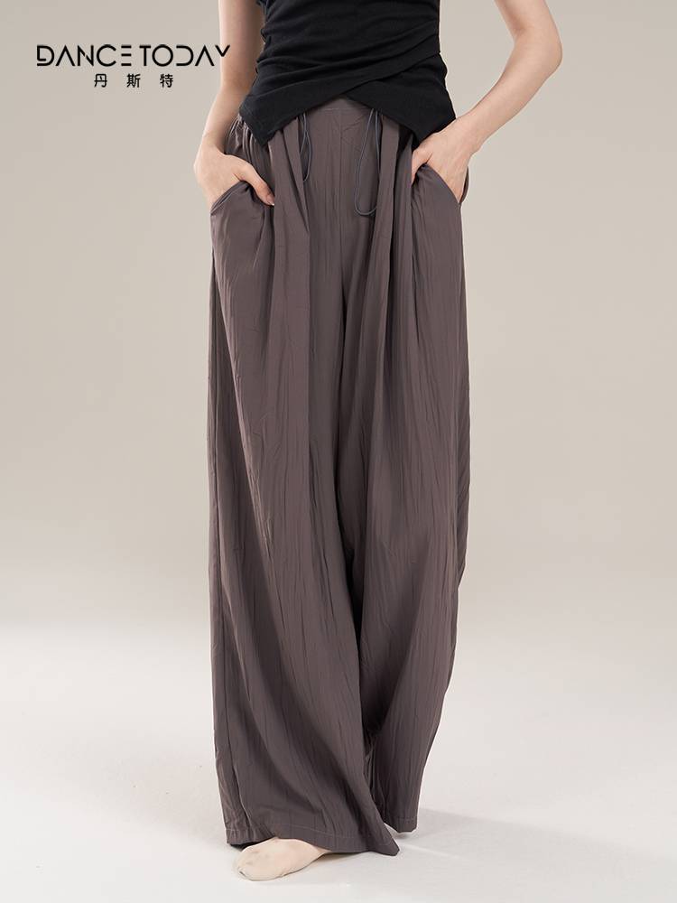 dancetoday Modern dance folds wide -leg pants.