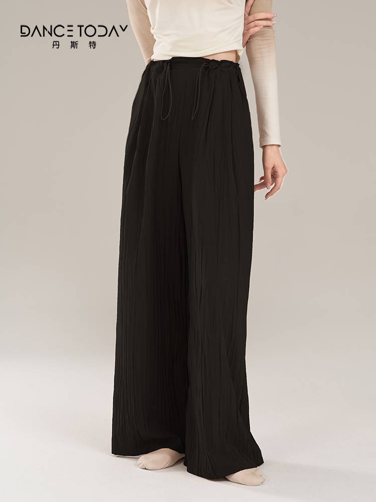 dancetoday Modern dance folds wide -leg pants.