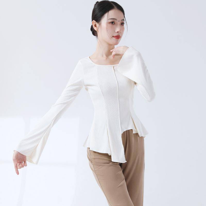 Dance service women's spring and autumn temperament micro -Lae leaf edge classical dance recipes modern body dance birthday practice service