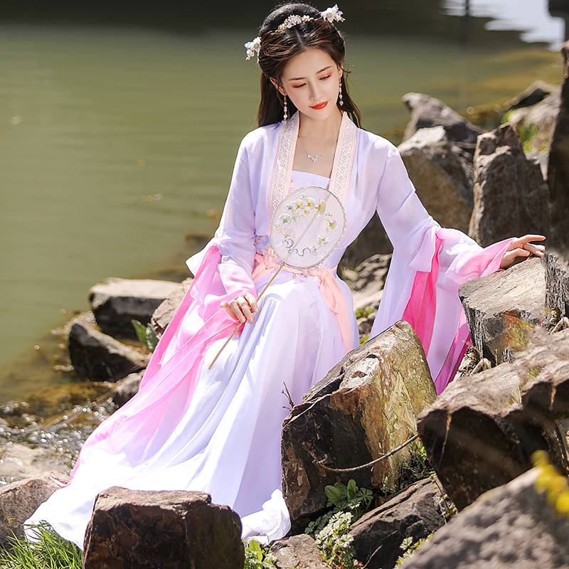 Purple beautiful costume costume 2024 new female improved fairy style ancient style, elegant classical dance performance service