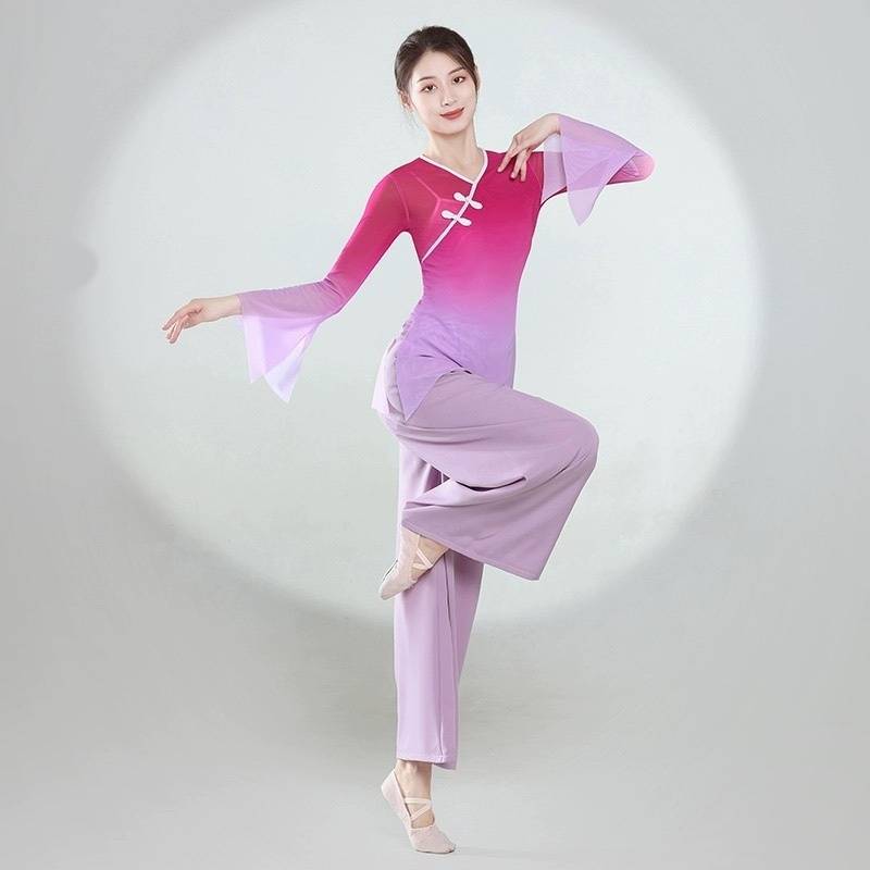 Classical Dance Bullet Line Jacket gradually transforms into rhyme dance practice Chinese dance arts admitted to the national dance to show the female summer