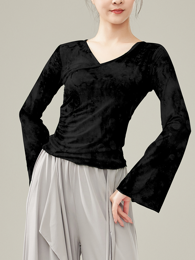 Spring new classical dancer adult gauze, elegant body rhyme, gathered gauze training performance dance practice service