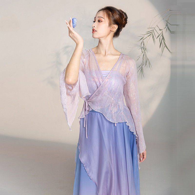Classical Dance Clothing Super Fairy Dance Clothing Dance Body Repairing Han Element Dance Dance Dance Goto Giney Jacket Practice Dance Dance