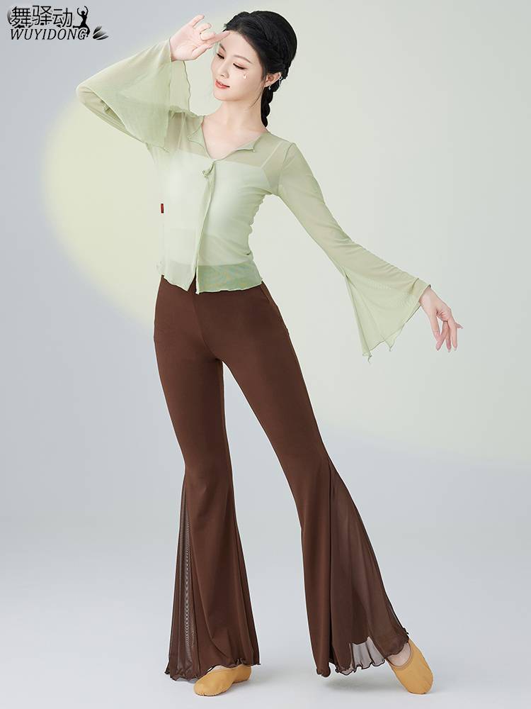 Dance Post Classical Dance Dance Dance Dressing Dressing Charm Fairy Symatic Mainly Dance Modern Dance Micro Flee Pants Set