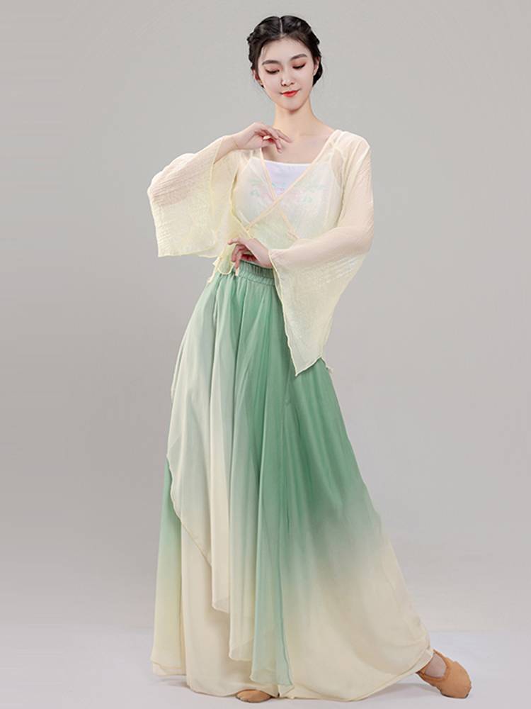 Classical dance clothing female elegant body rhyme yunyi practice service new fairy style ancient style Chinese dance performance suit