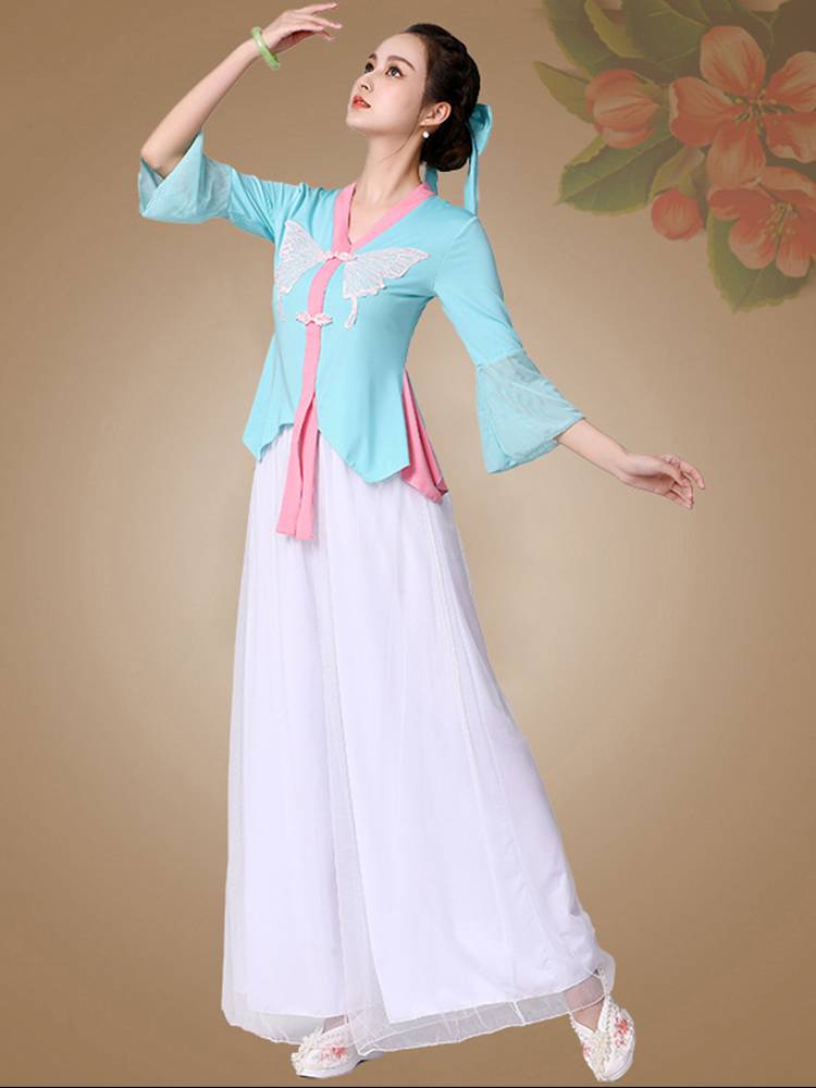 Yang Liping Dance Plaza Dance New Set Set Female Classical Dance Costume Yangge Dance Fan Dance Performance Clothing