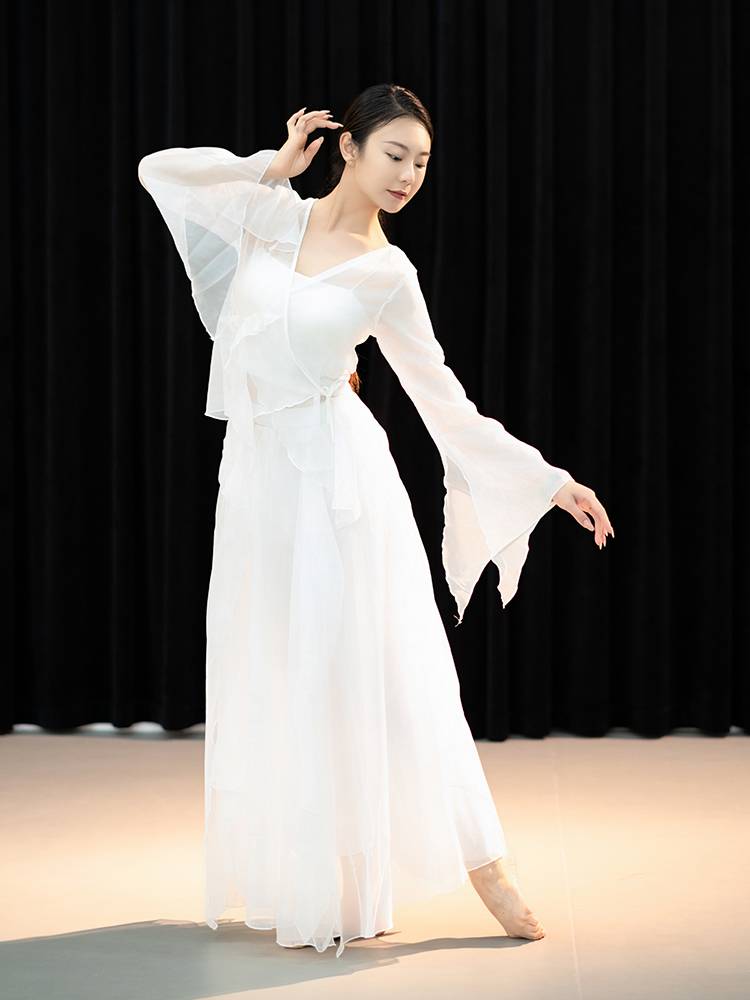 Classical dance clothing female elegant gauze Chinese dance exercises, body rhyme, immortal national dance art test performance service ancient style