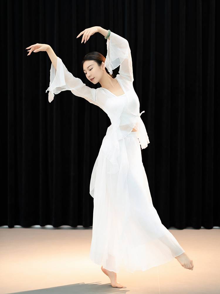 Classical dance clothing female elegant gauze Chinese dance exercises, body rhyme, immortal national dance art test performance service ancient style
