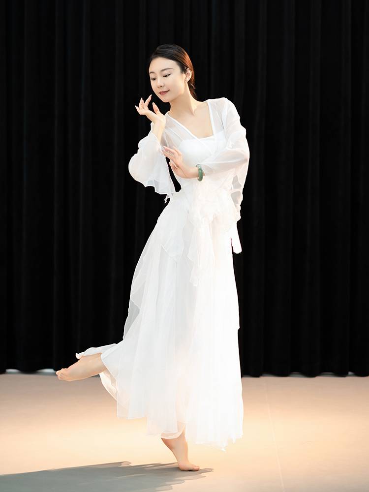 Classical dance clothing female elegant gauze Chinese dance exercises, body rhyme, immortal national dance art test performance service ancient style