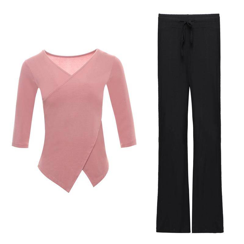 Autumn and winter dance training service women's set classic dance dance service student modern dance -shaped training suit