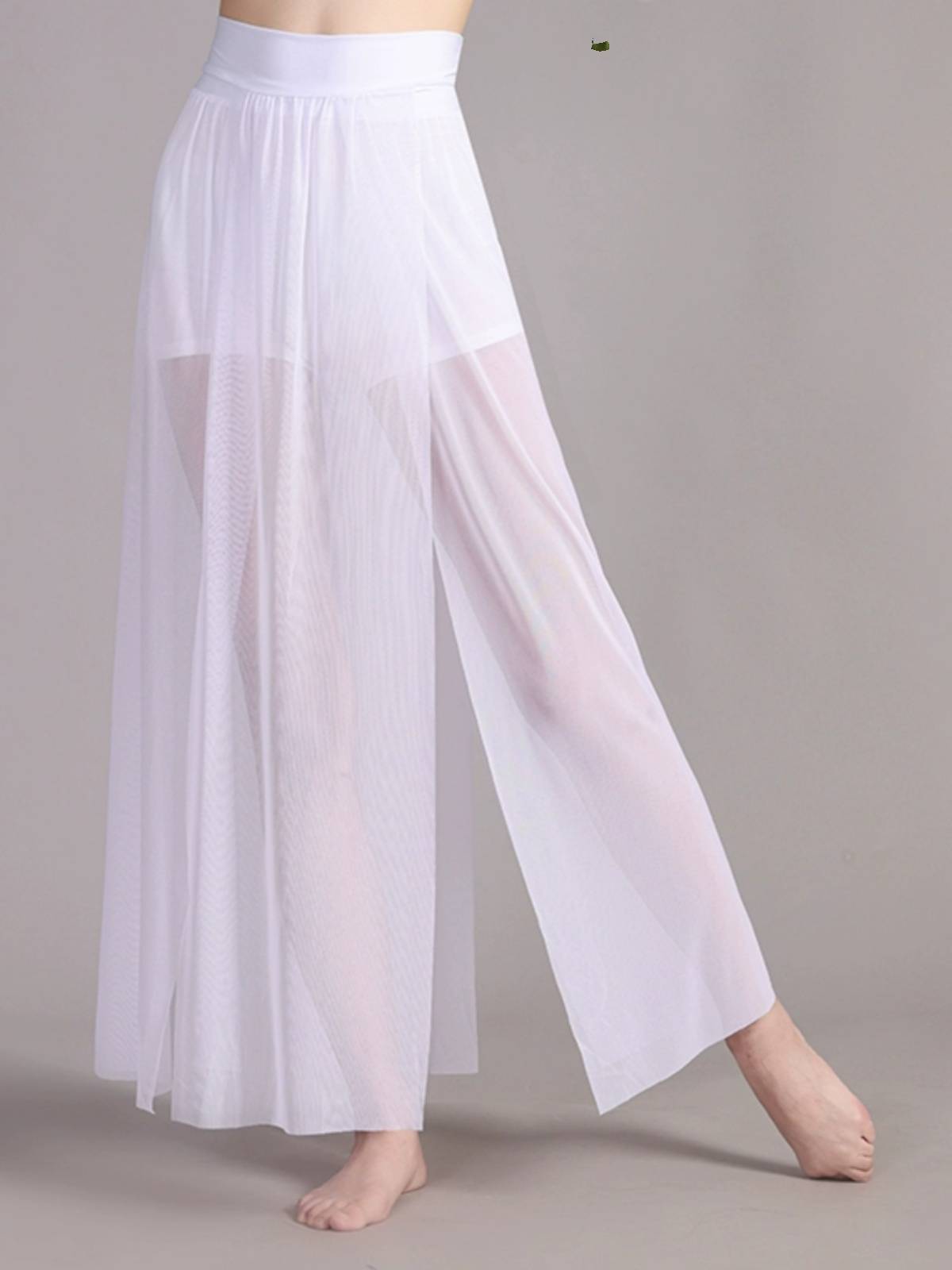 Chinese Jazz Dance Classical Dance Ancient Wind 2024 New Practice Skin Skirt Garlon Performing Fork Long Skirt