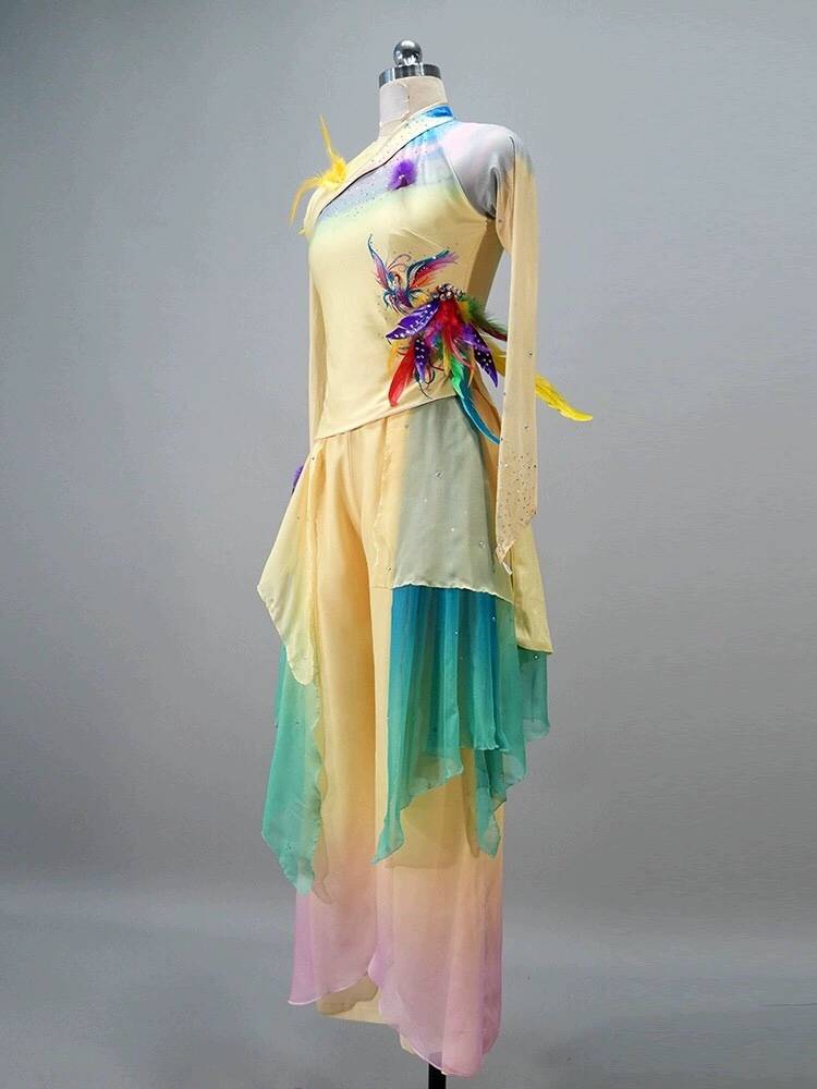 Ancient style dance service classical dance branches, spring meaning champion, Chinese dance performance clothing art test service customization customization
