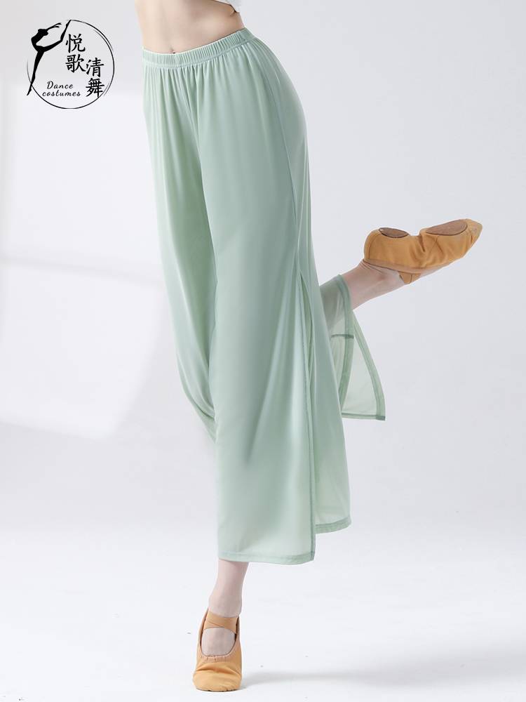 Modern dance pants dance clothes Chinese dance performance service girl elegant base training uniform wide -leg pants classical dance exercise