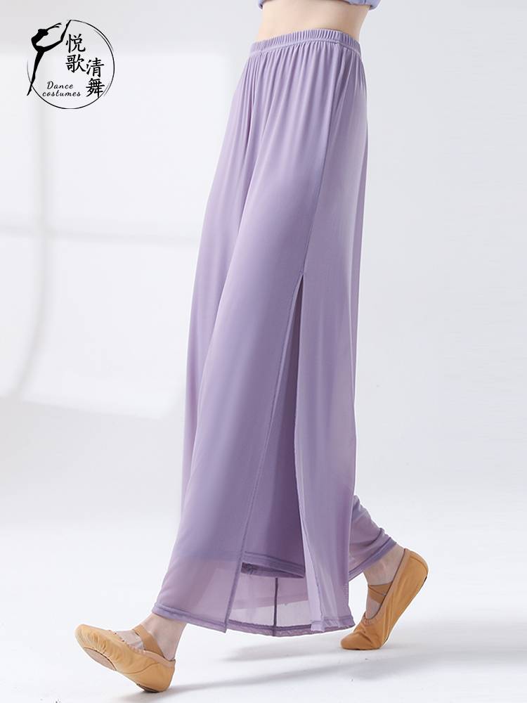 Modern dance pants dance clothes Chinese dance performance service girl elegant base training uniform wide -leg pants classical dance exercise