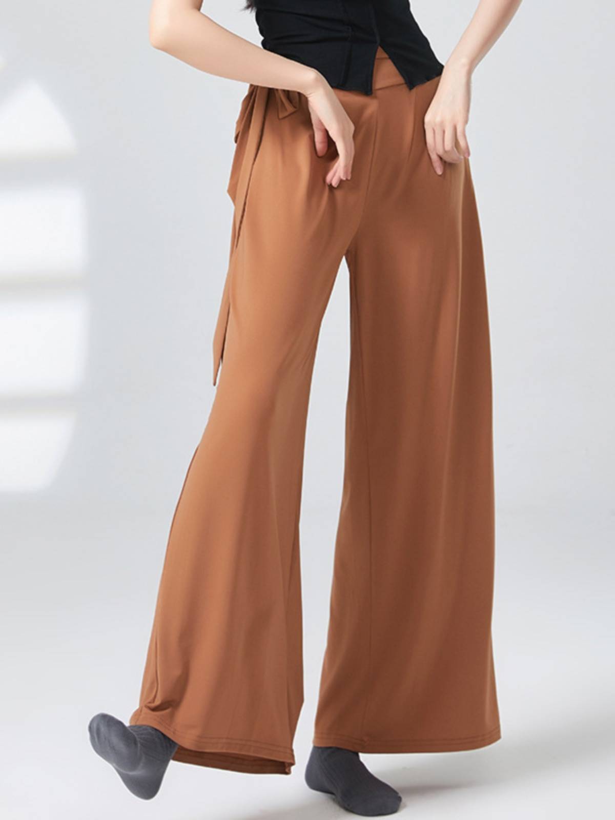 Chinese classical dance elegant straight -leg wide -leg pants female summer new modern dance pants teacher