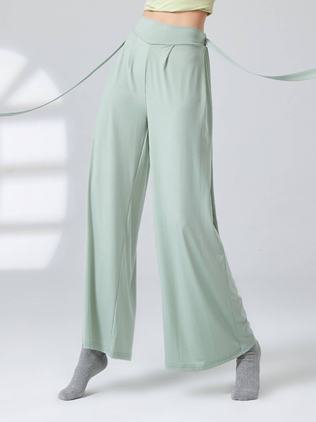 Chinese classical dance elegant straight -leg wide -leg pants female summer new modern dance pants teacher