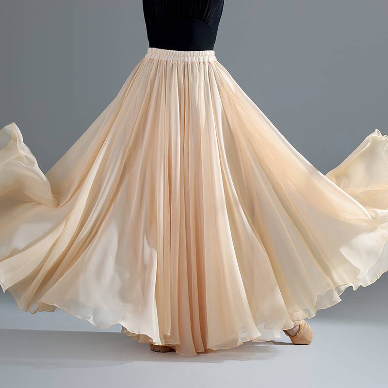 720 degrees oversized skirt three layers of sky silk modern dance classical dance skirt skirt