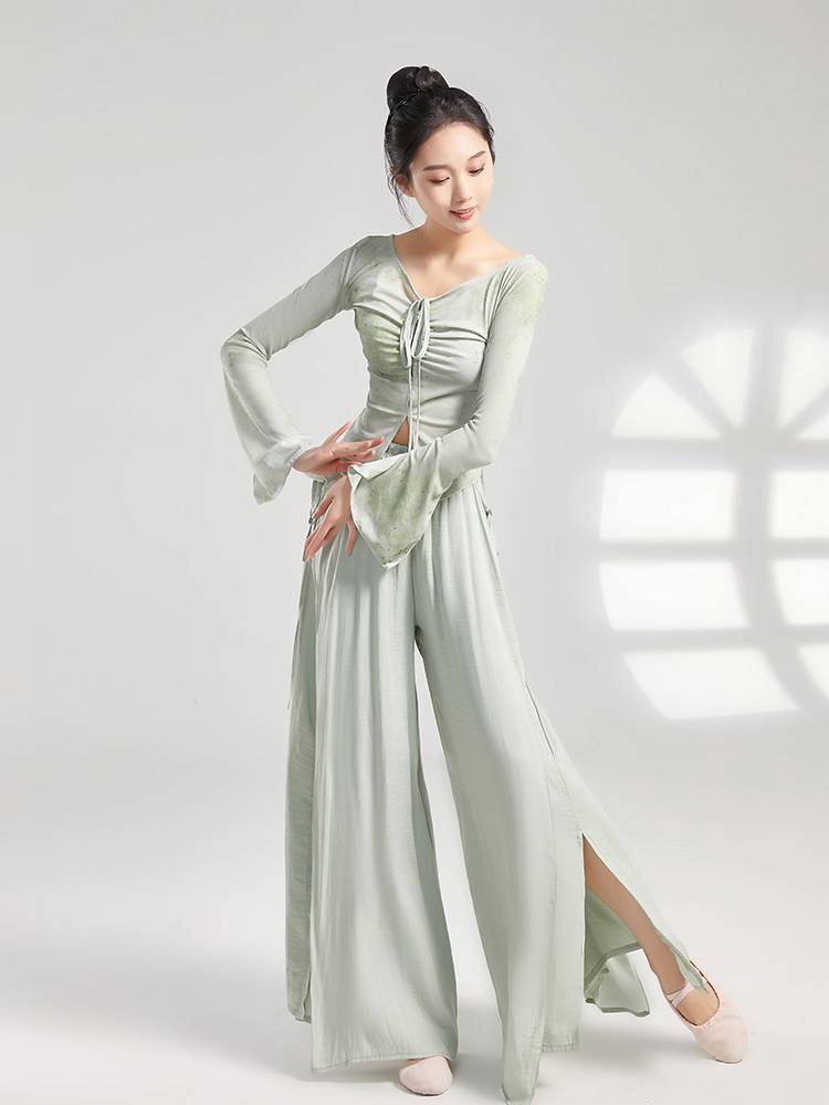 Dance service practice service female adult classical dance performance clothes elegant modern dance wide -leg pants dance pants new spring and summer
