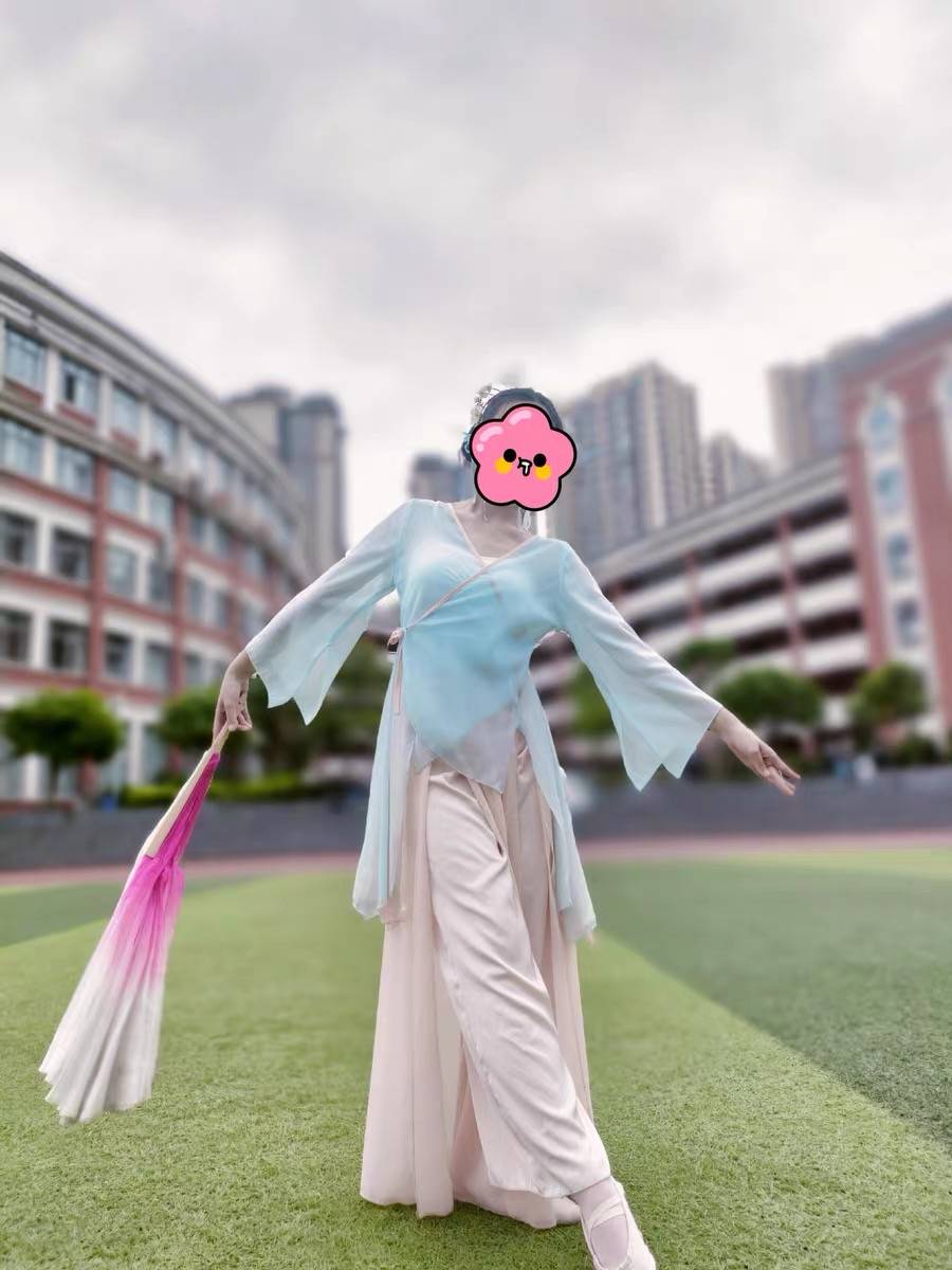 Classical dance clothing female elegant gauze Chinese dance practice clothes