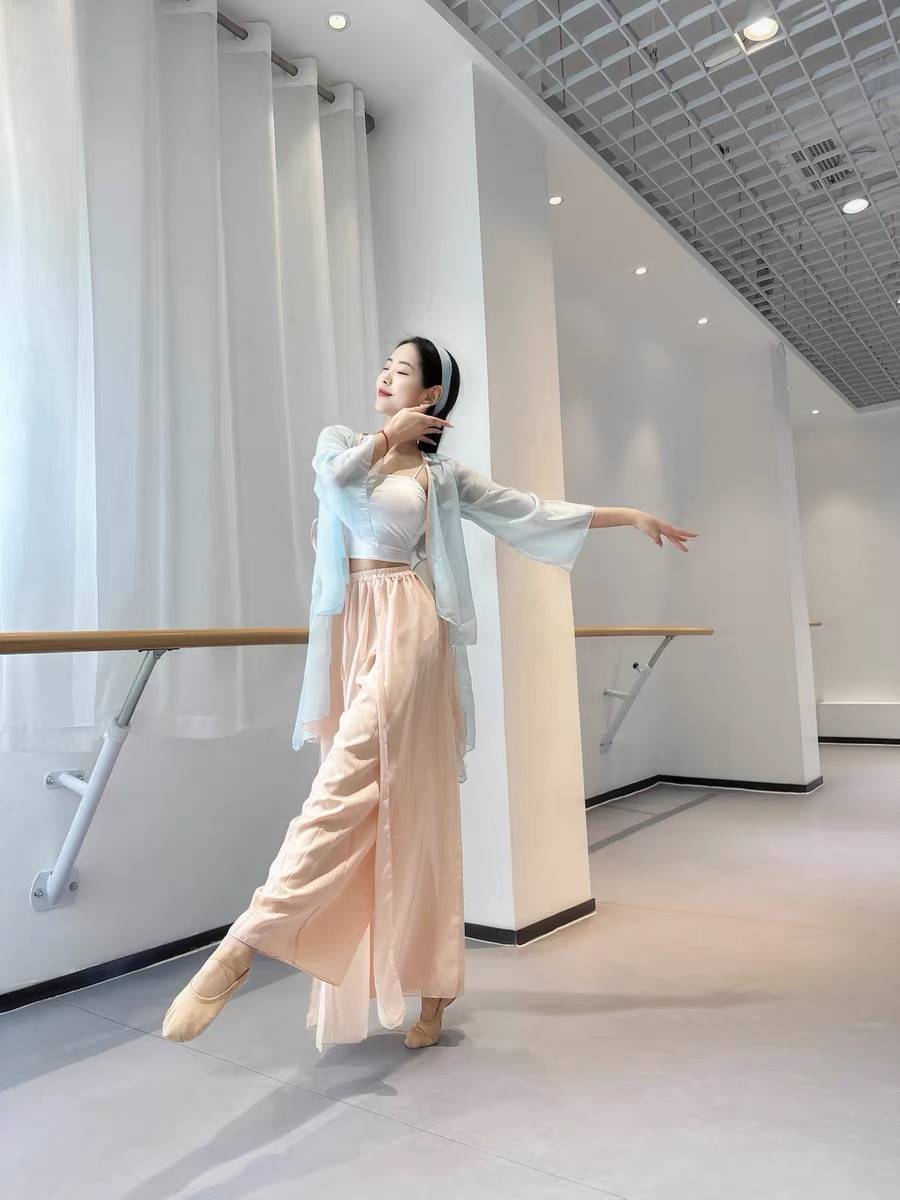 Classical dance clothing female elegant gauze Chinese dance practice clothes