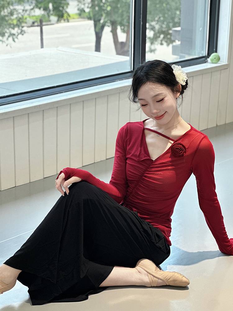 Dance clothing practice female top body adult summer thin daily can wear modern Chinese classical dancing new models