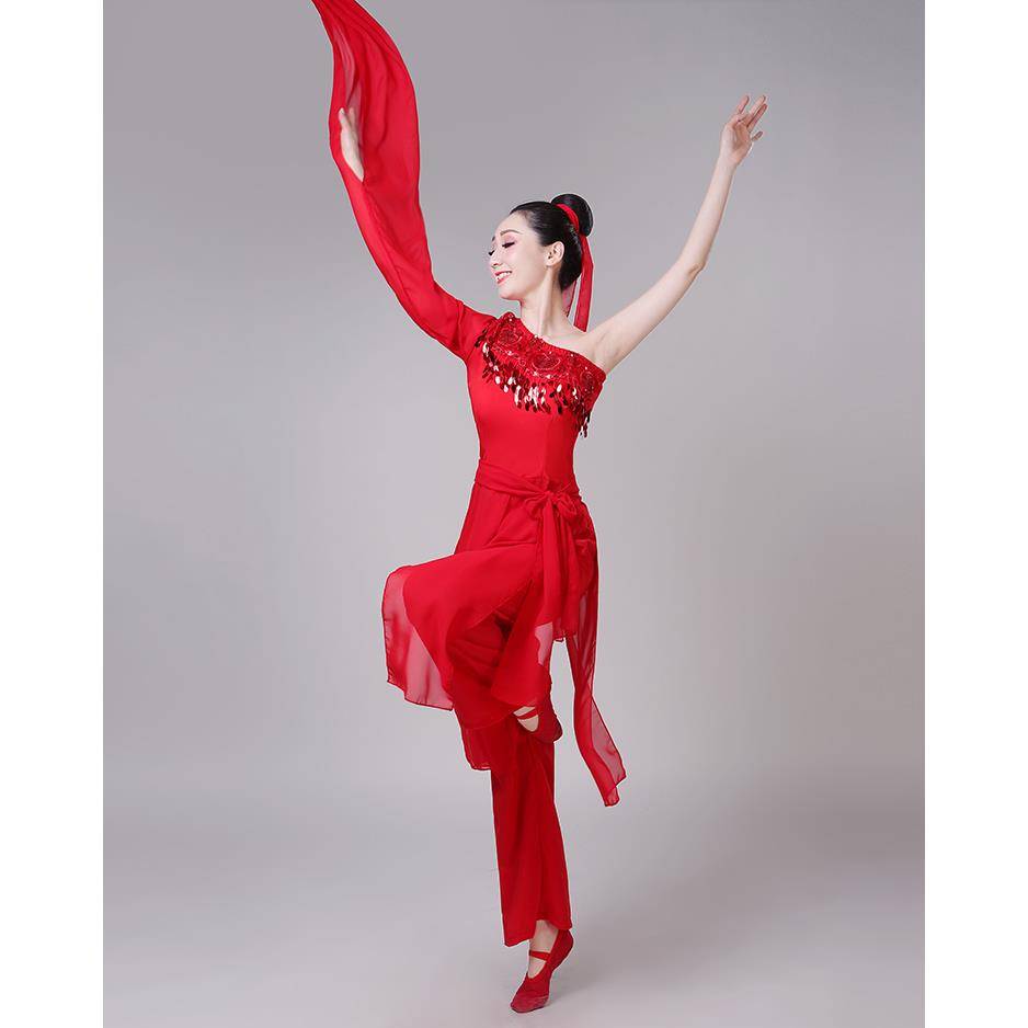 New Fan ink Dance Clothing Water Sleeve Dance Clothing Classical Dance Performance Services and Yin Chunyu Performance Services Adult