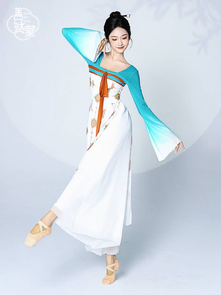 Shan Ran Hall's new skirt classical dance dance clothing body rhyme yarn Chinese dance elegant practice clothes to perform female guys