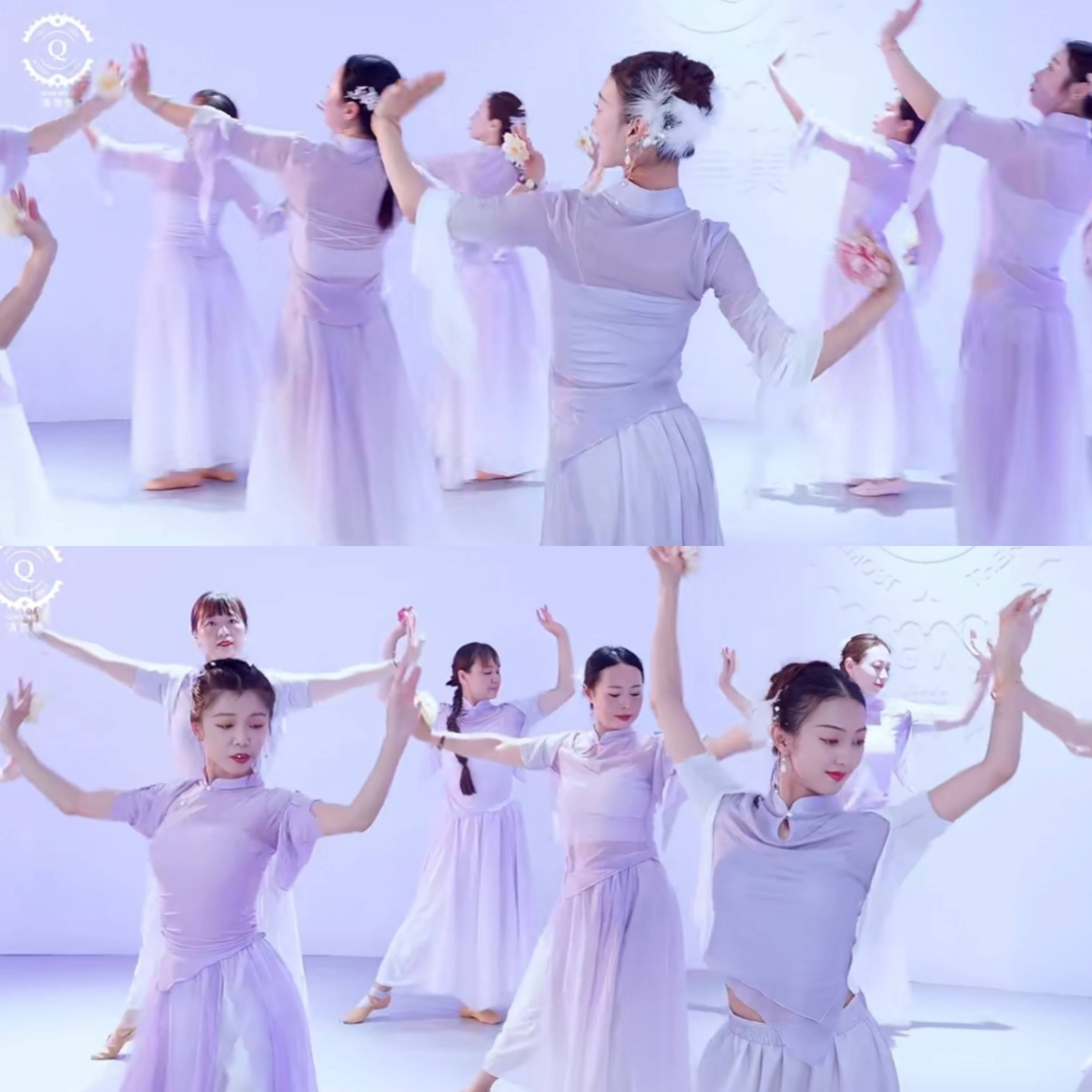 Acacia into the classical dance clothing, large size elegant three -piece set, Yujun book performance, practice service clothes, rhyme gauze first