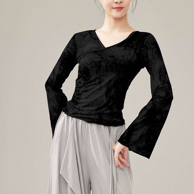 Spring new classical dancer adult gauze, elegant body rhyme, gathered gauze training performance dance practice service
