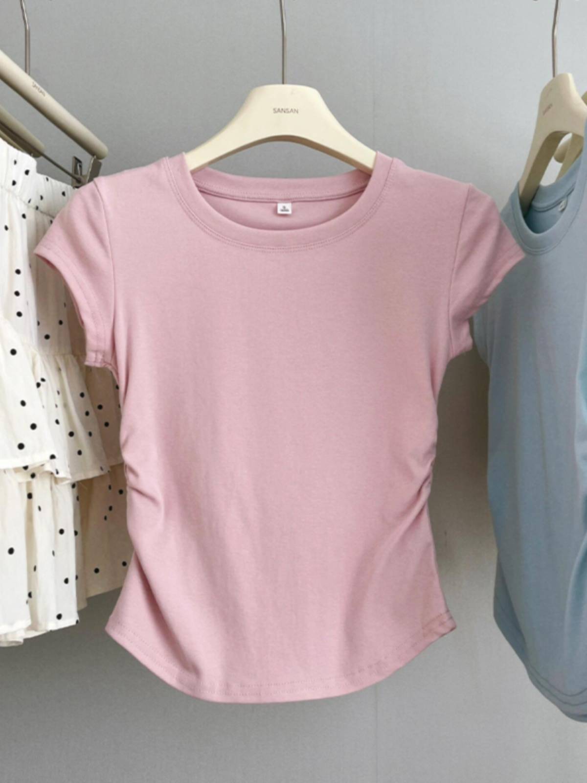 Short dance dance practice service female short -sleeved modern dance student art test top adult Chinese classical dance -shaped clothing