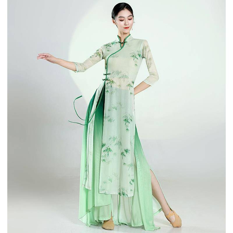 Classical dance cheongsam dance service female female rhyme Chinese dance exercise adult female watch show new models