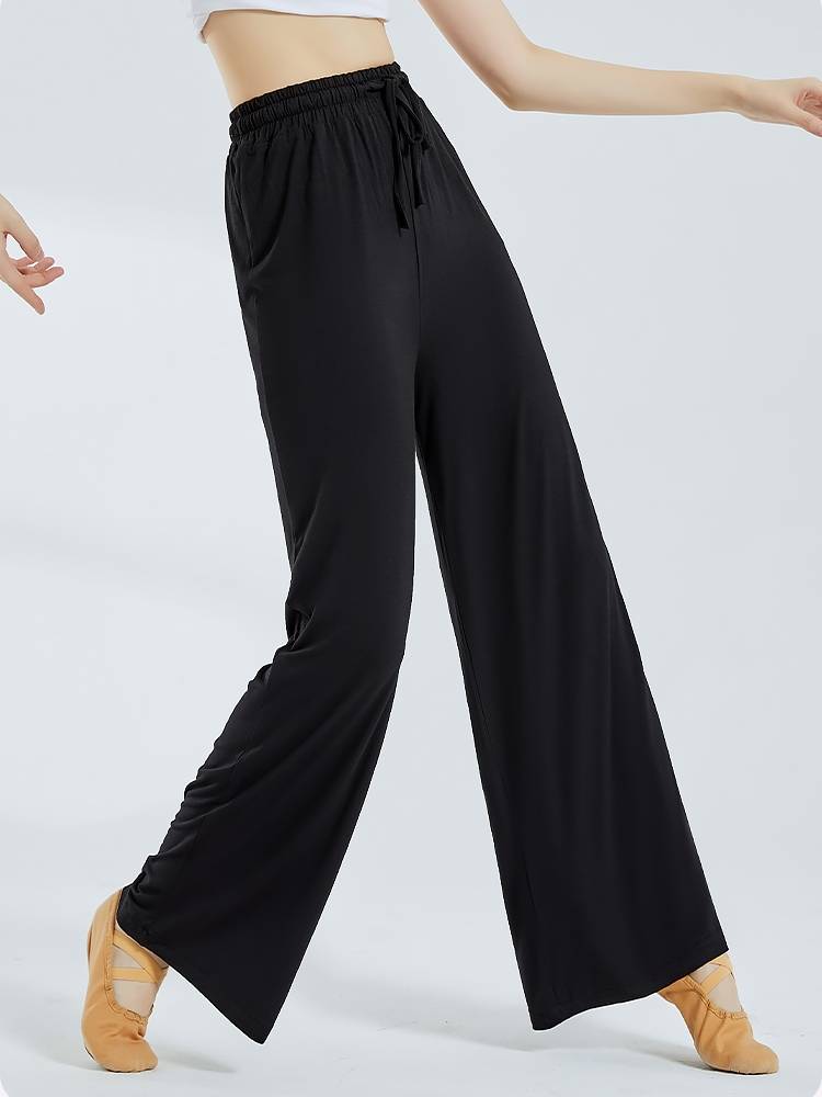 Dance pants Women's wide -legged pants new modern dance exercise uniform Modal loose latter straightened art test classical adult