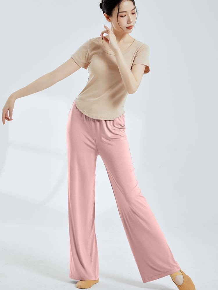 Dance pants Women's wide -legged pants new modern dance exercise uniform Modal loose latter straightened art test classical adult