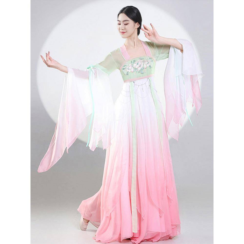 Classical Dance Clothing Chinese Dance Performance Dance Dance Dance Dance Dance Dance Dance Dance Dance Dance Dance Flower Fairy Ferry Body Charming Gentle Skirt New Big Skirt