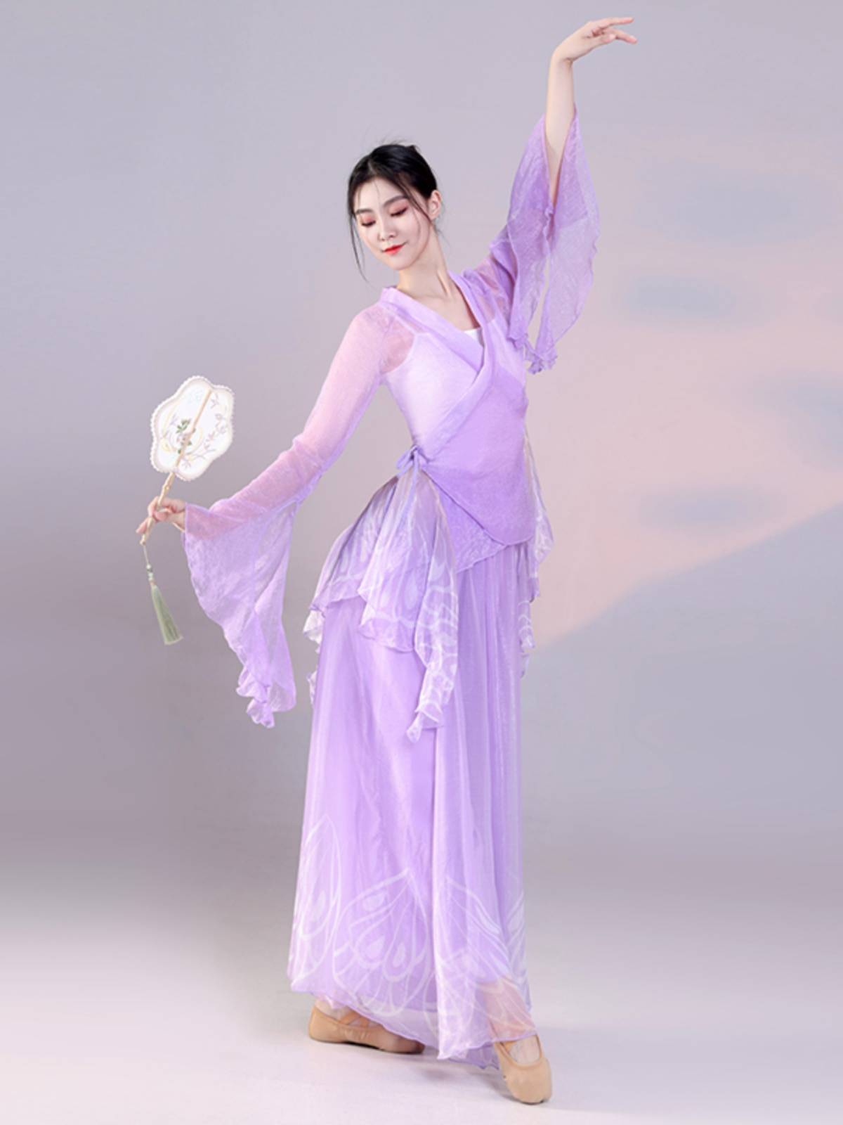 The new classical dance yarn clothing female fairy, elegant Chinese style dance clothes, practice clothes, show skirt trousers