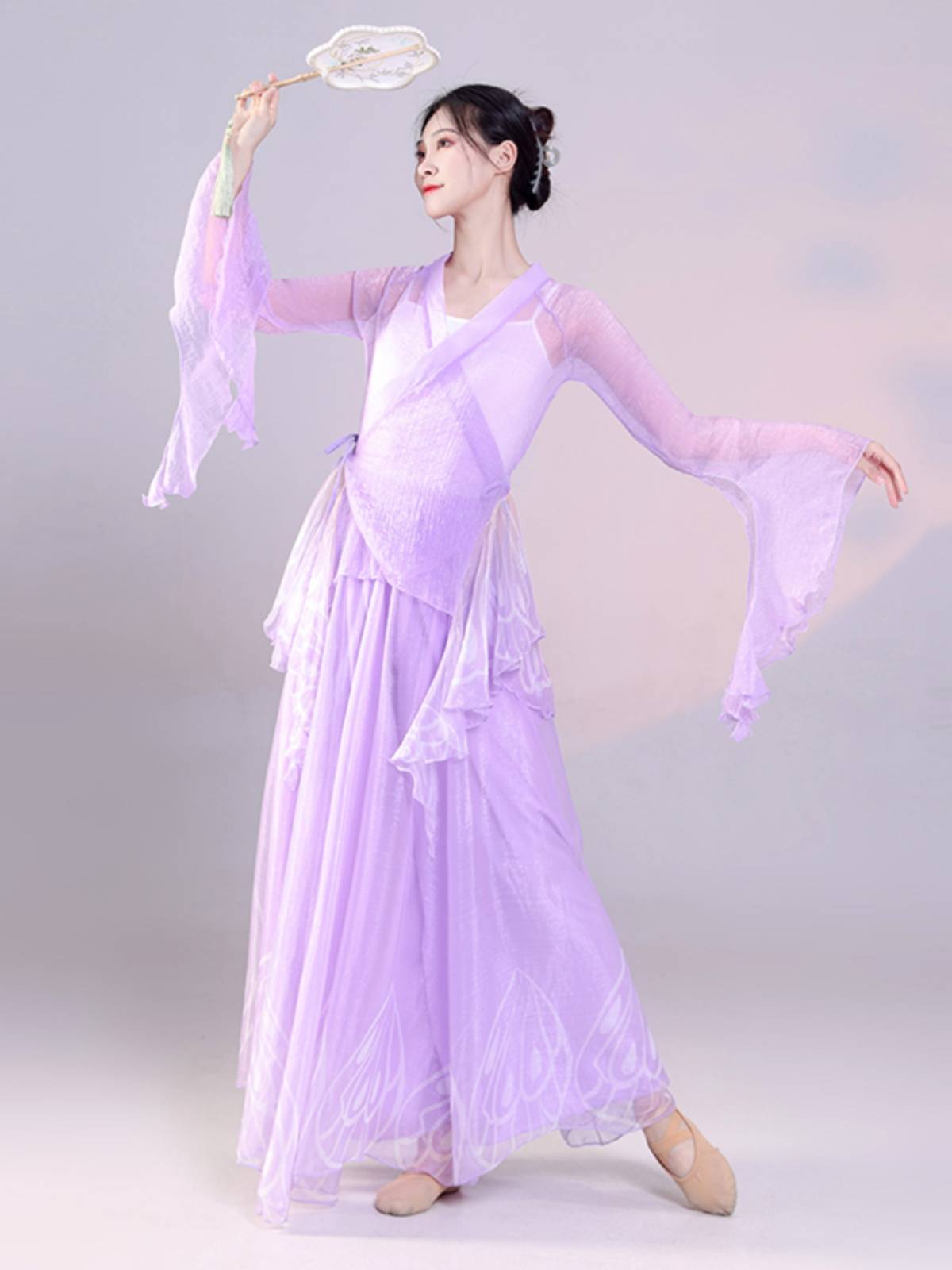 The new classical dance yarn clothing female fairy, elegant Chinese style dance clothes, practice clothes, show skirt trousers