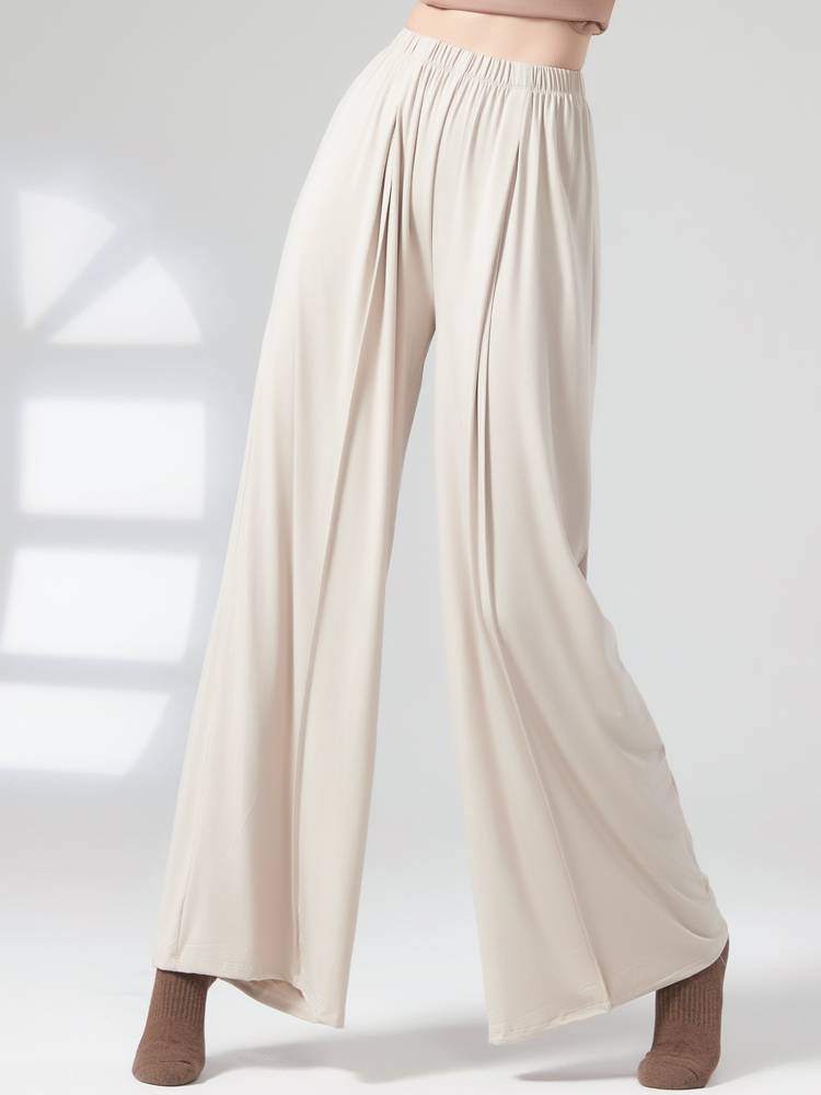 Modern dance pants dance straight pants Chinese dance feel elegant wide leg pants classical dance exercise body dance pants