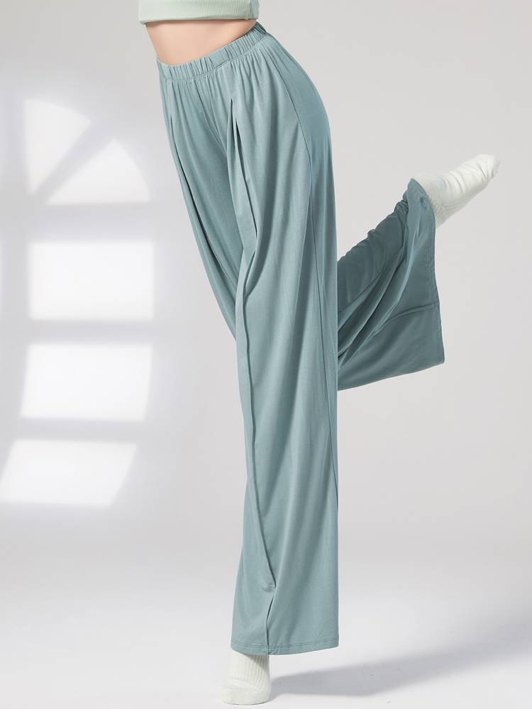Modern dance pants dance straight pants Chinese dance feel elegant wide leg pants classical dance exercise body dance pants