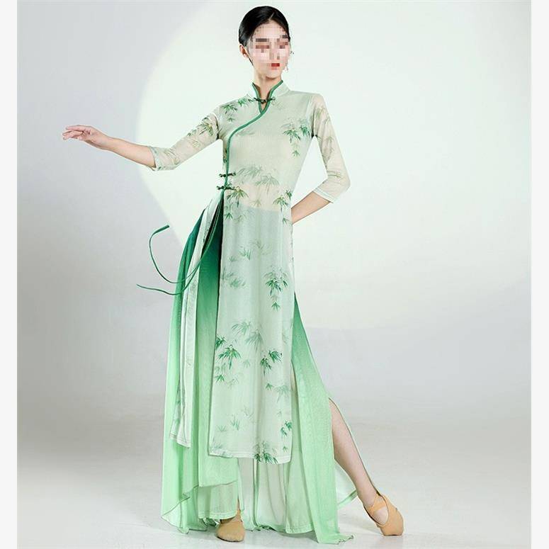 Classical dance service body rhyme Butterfly gradient gauze female elegant training skills Chinese dance performance service pan