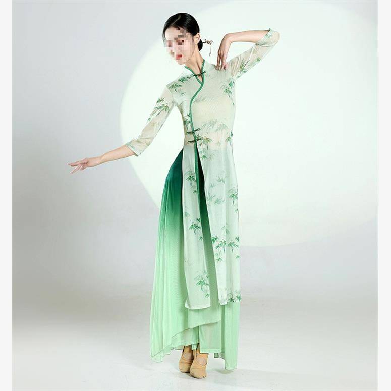 Classical dance service body rhyme Butterfly gradient gauze female elegant training skills Chinese dance performance service pan