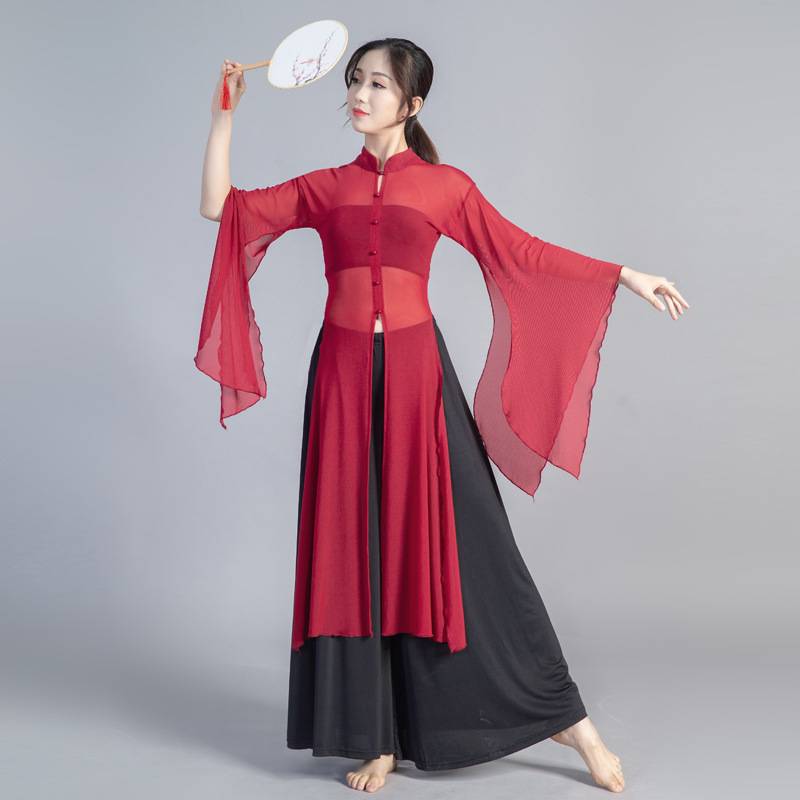 Classical Dance Dance Practice Autumn and Winter Showing Dressing Female Female Female Pack Chinese Ancient Style Body Charm Wide Xianxian Yao Dance Dance