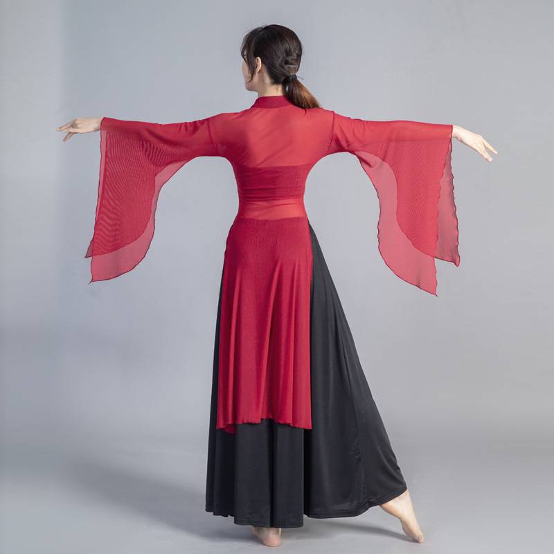 Classical Dance Dance Practice Autumn and Winter Showing Dressing Female Female Female Pack Chinese Ancient Style Body Charm Wide Xianxian Yao Dance Dance