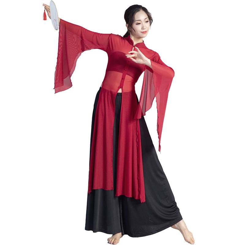Classical Dance Dance Practice Autumn and Winter Showing Dressing Female Female Female Pack Chinese Ancient Style Body Charm Wide Xianxian Yao Dance Dance