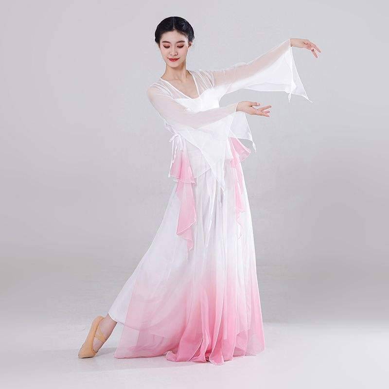 Unmun classical dance service female elegant dance exercise, female body rhyme yae fairy ancient style classical dance performance clothing