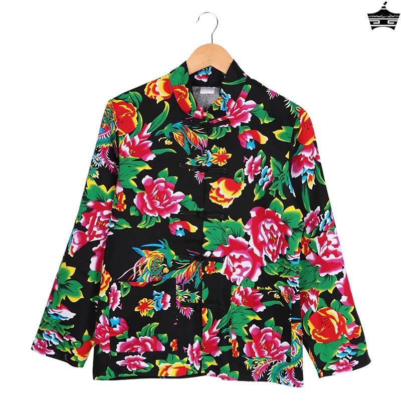 Northeast Dahua cloth clothes retro funny sister dressing square dance Yangge service bridesmaid net red annual performance service
