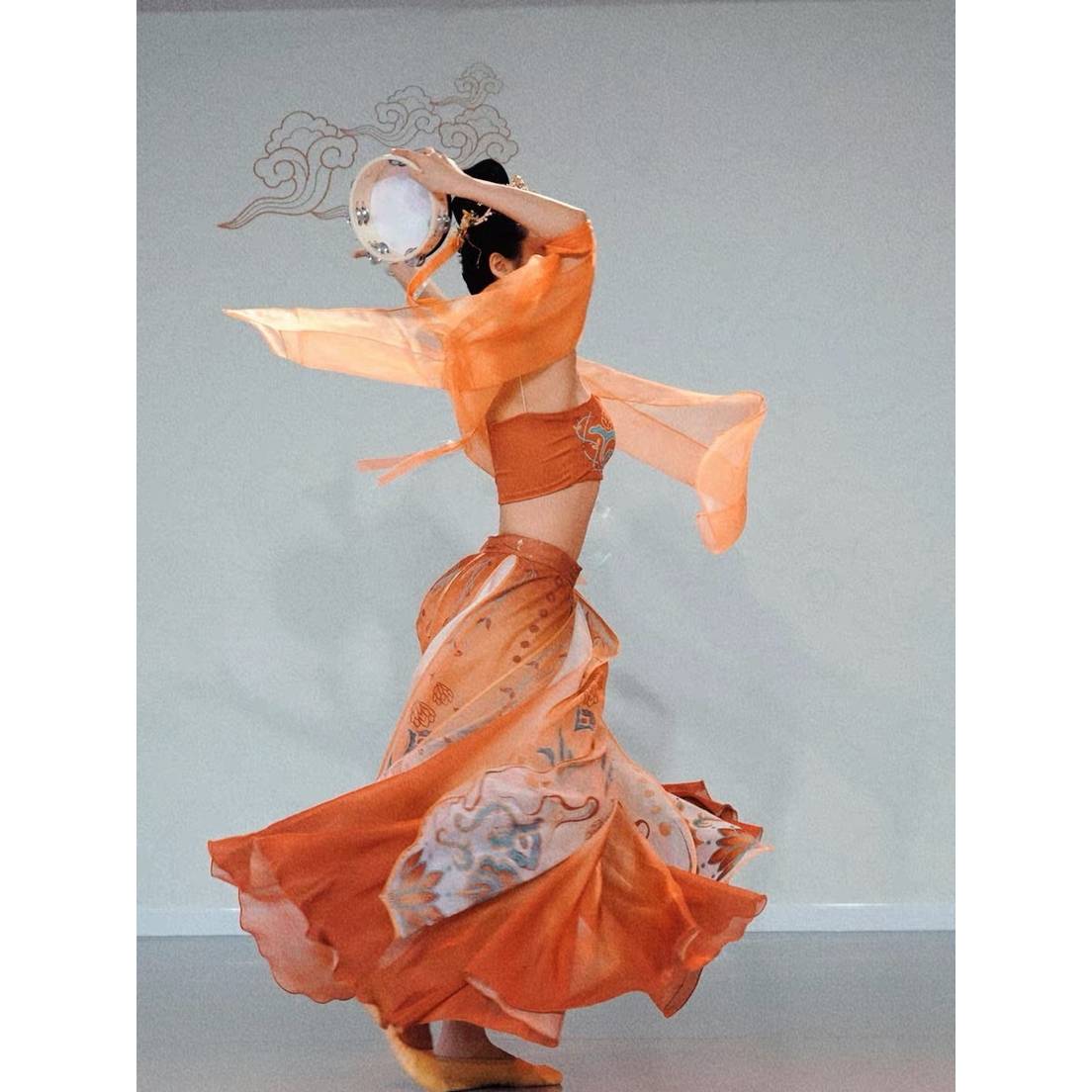 New classical dance questioned carp derivative dance service koi color color Chinese style fairy Chinese dance training service